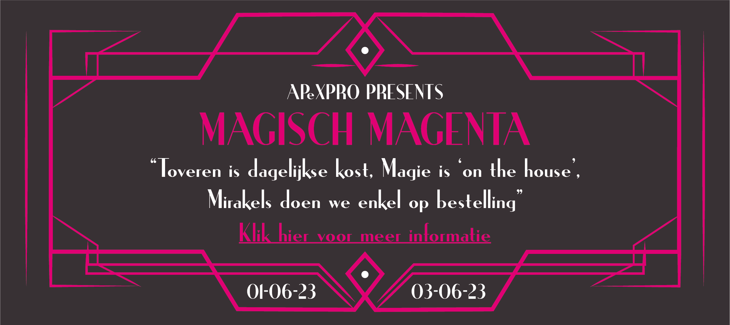 Magisch Magenta banner